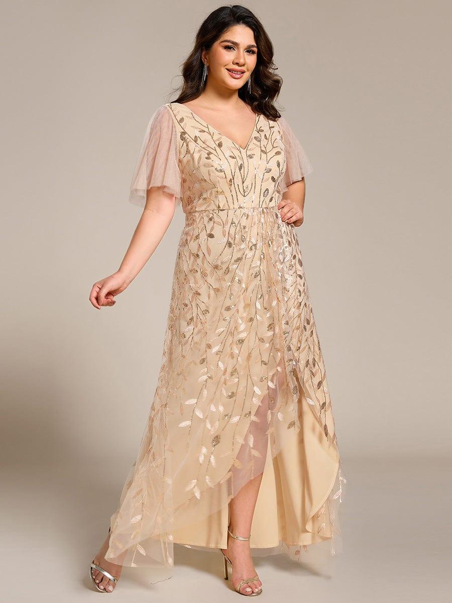 ever ALIX|V-Neck Sequined Mother of The Bride Dresses - Image 87