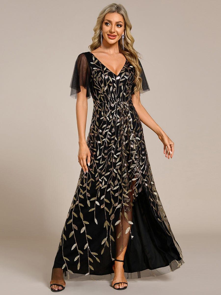 ever ALIX|V-Neck Sequined Mother of The Bride Dresses - Image 89