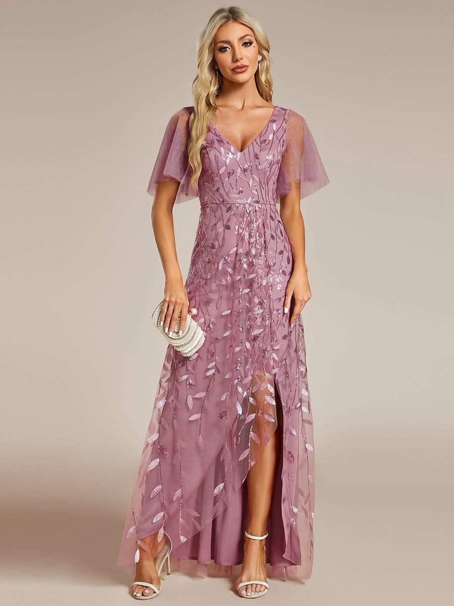 ever ALIX|V-Neck Sequined Mother of The Bride Dresses - Image 9
