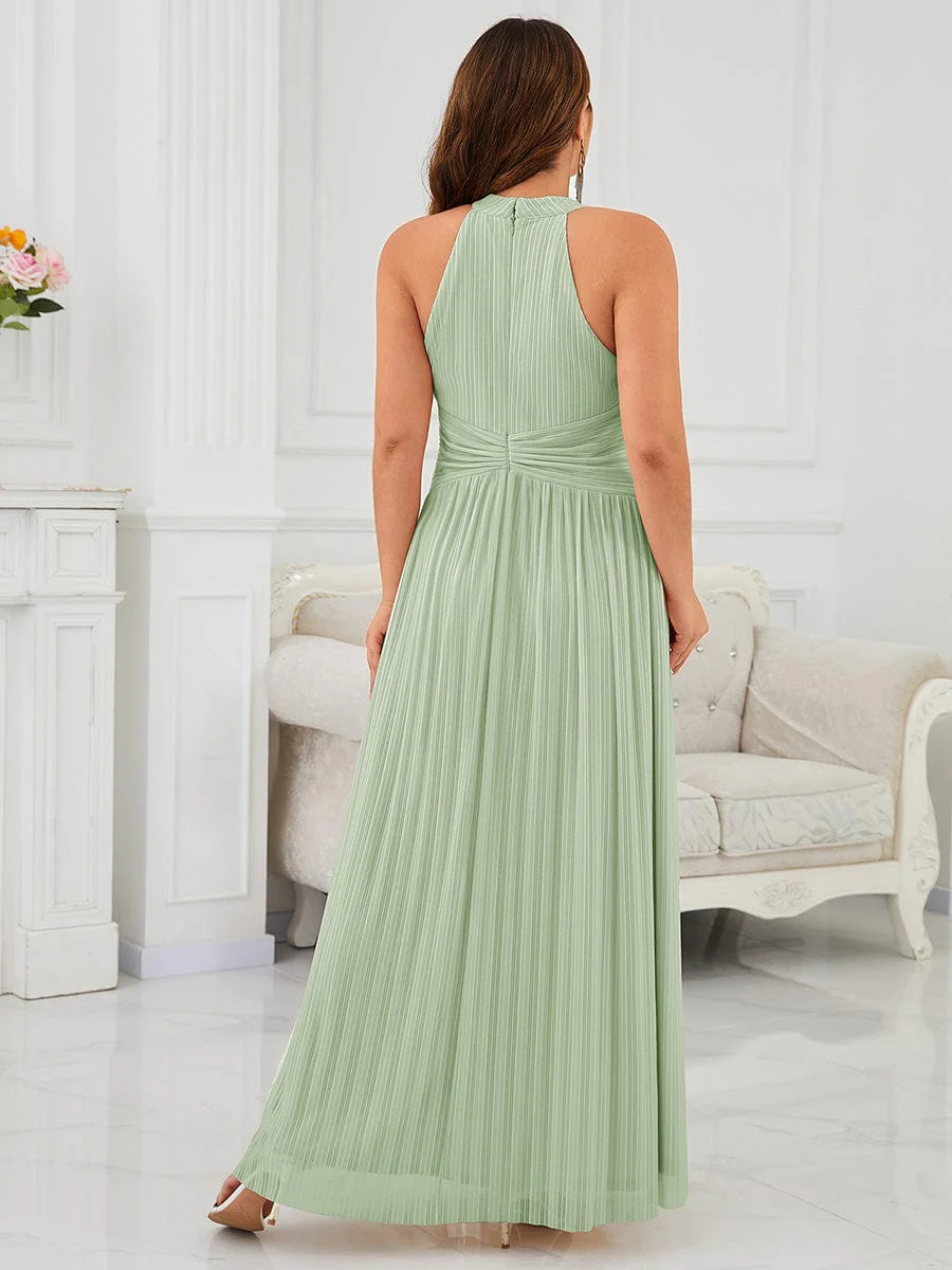 ever EVERLAINE|Plus Size Sparkle Halter Neck Formal Evening Dress with A-line Silhouette - Image 24