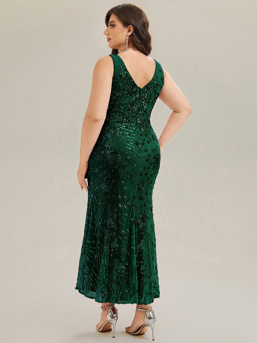 ever JUNIPER|Plus Size Ruched Sequin Bodycon Evening Dress - Image 20