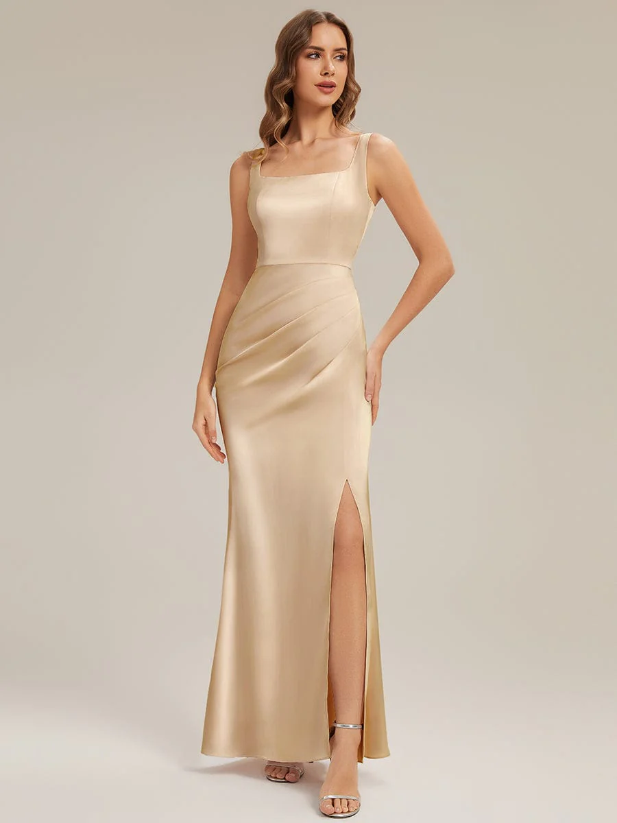 ever LUNA|Flowing Ribbons Satin Sleeveless Wedding Guest Dress - Image 15