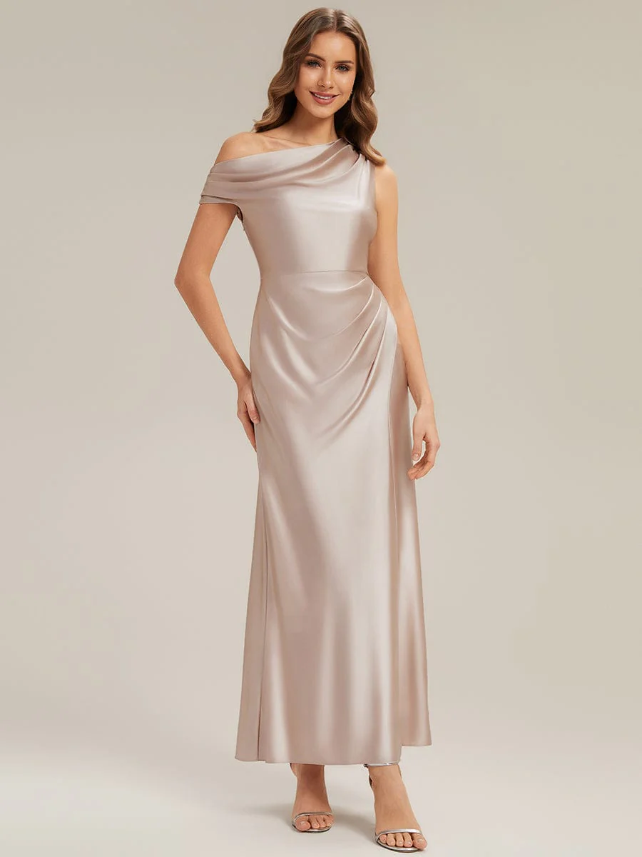 ever OPAL|Convertible Satin Drop Shoulder Sleeve Wedding Guest Dress - Image 17