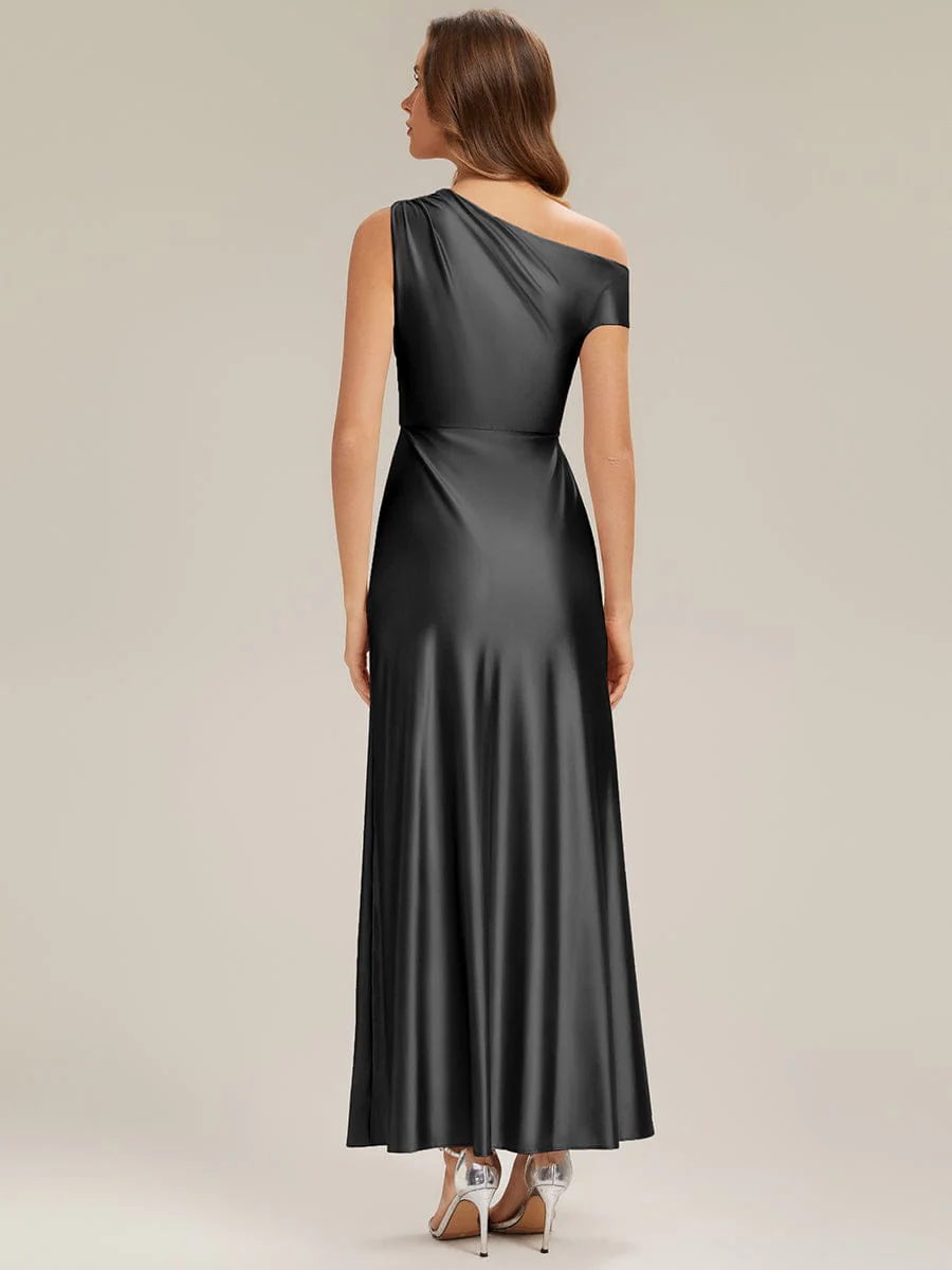 ever OPAL|Convertible Satin Drop Shoulder Sleeve Wedding Guest Dress - Image 22
