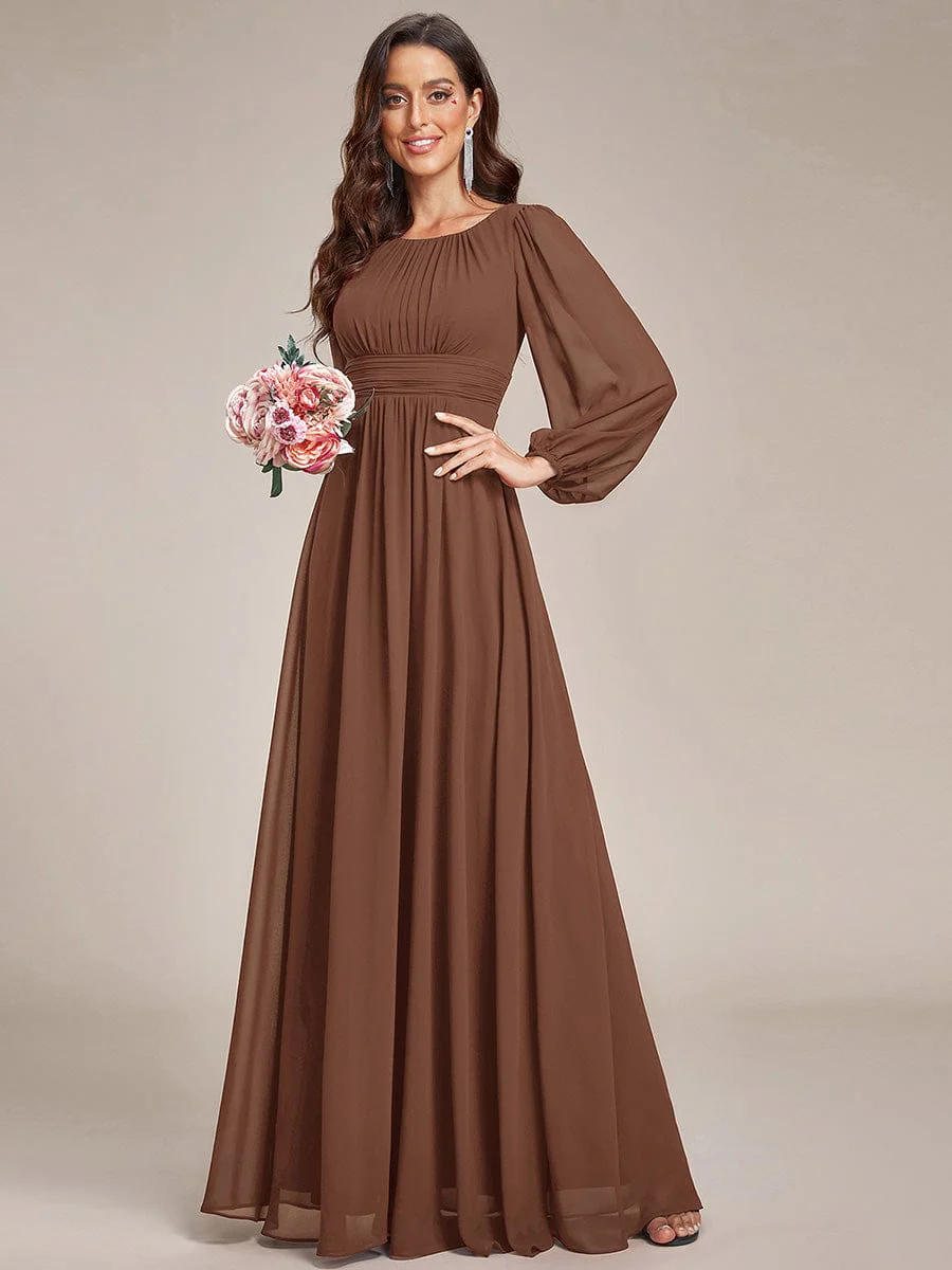 Ever-Pretty Chiffon Swatch Brown - Image 2