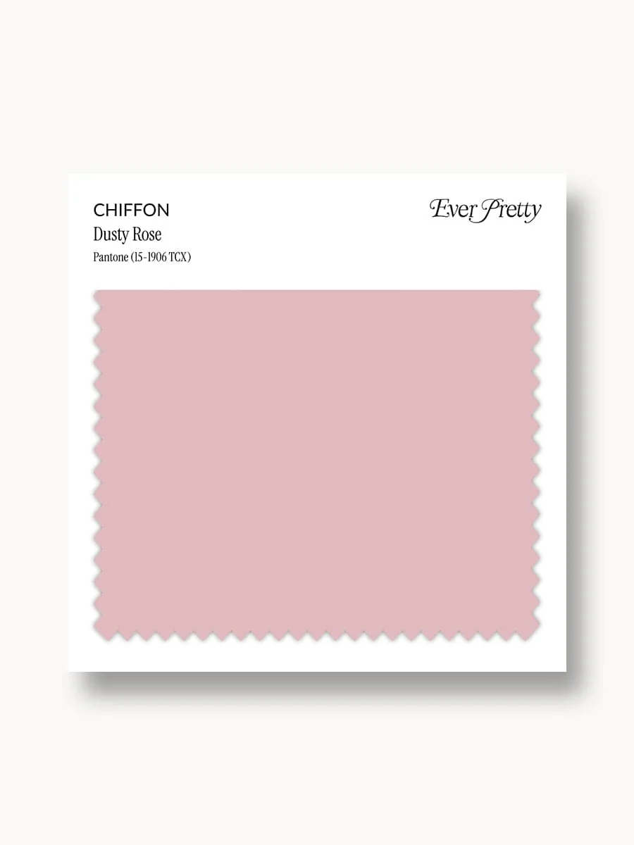 Ever-Pretty Chiffon Swatch Dusty Rose