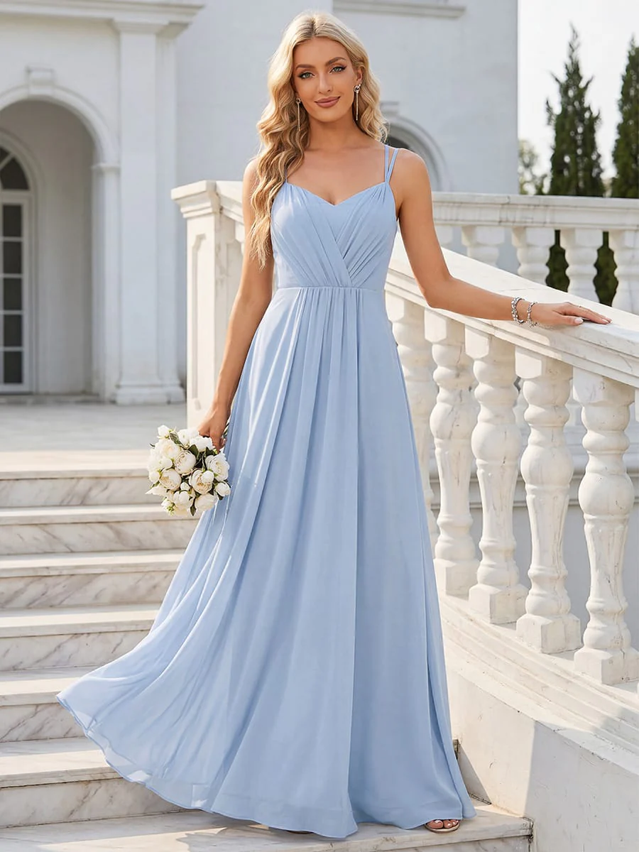 ever RUBY|Multiway Chiffon and Lace Open Back Bridesmaid Dress with Spaghetti Straps (Final Sale) - Image 109