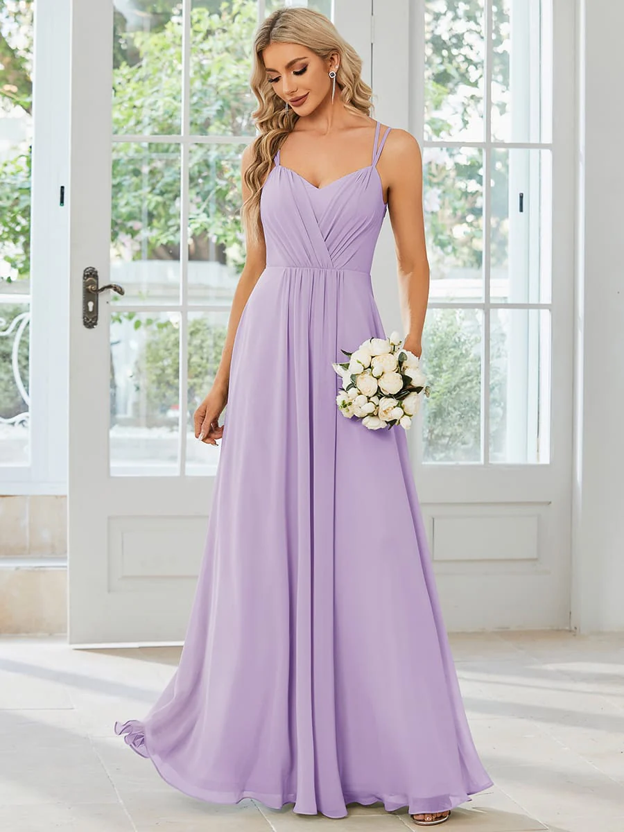 ever RUBY|Multiway Chiffon and Lace Open Back Bridesmaid Dress with Spaghetti Straps (Final Sale) - Image 123