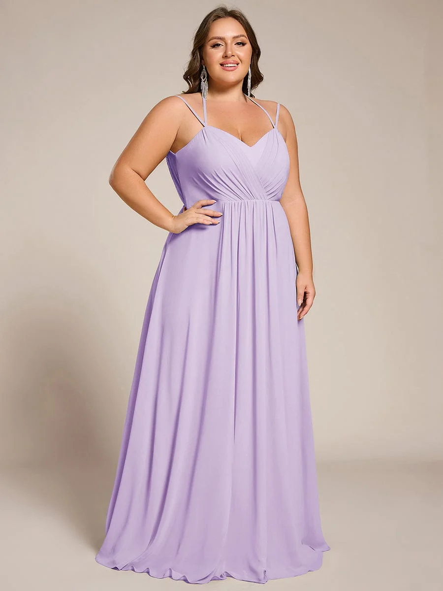 ever RUBY|Multiway Chiffon and Lace Open Back Bridesmaid Dress with Spaghetti Straps (Final Sale) - Image 126