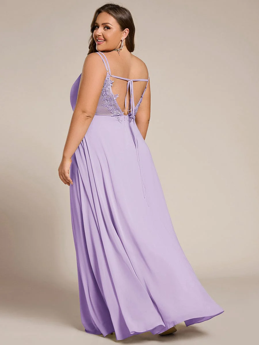 ever RUBY|Multiway Chiffon and Lace Open Back Bridesmaid Dress with Spaghetti Straps (Final Sale) - Image 129