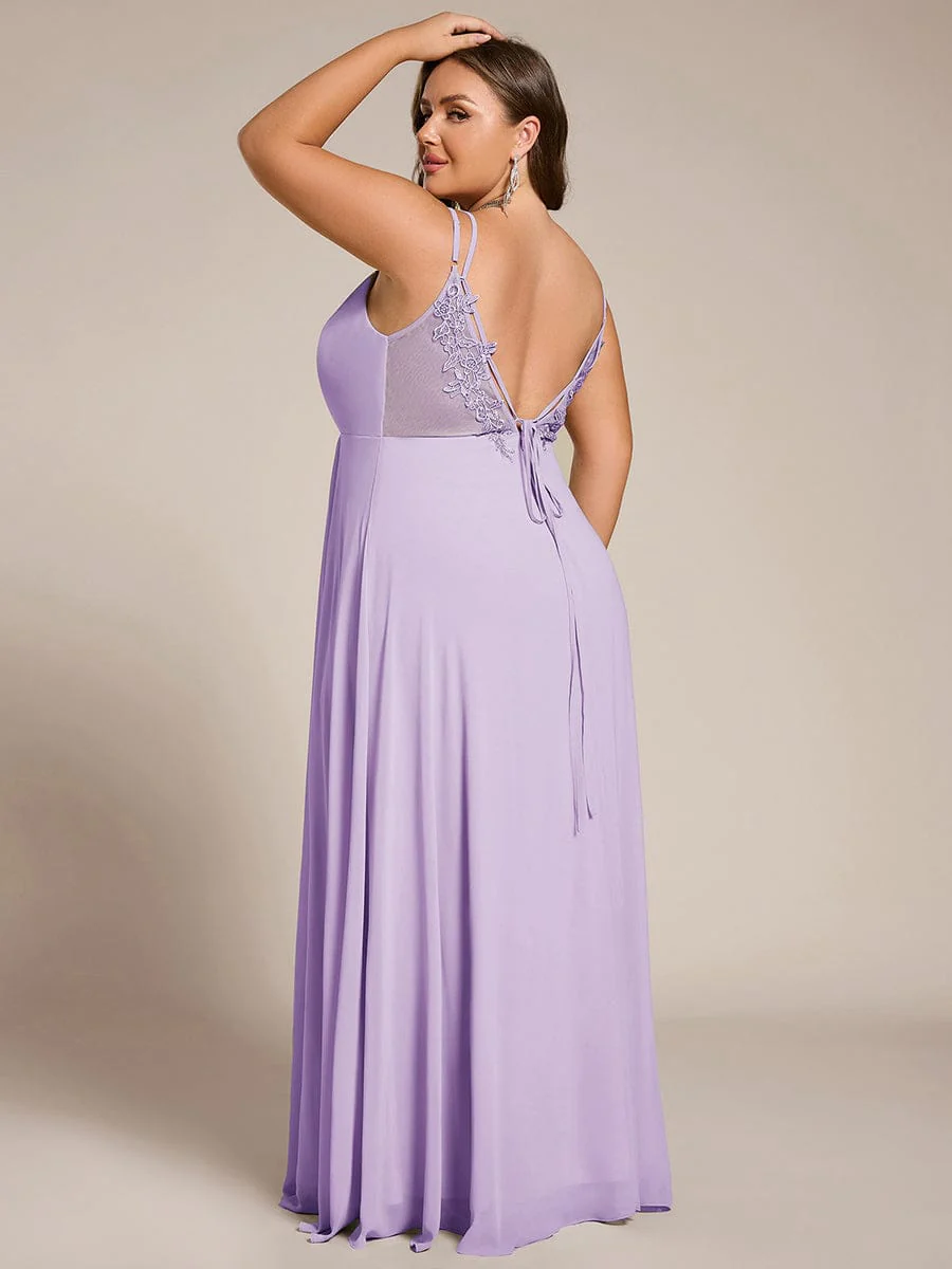 ever RUBY|Multiway Chiffon and Lace Open Back Bridesmaid Dress with Spaghetti Straps (Final Sale) - Image 130