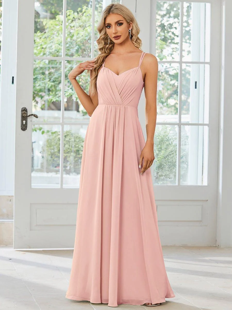 ever RUBY|Multiway Chiffon and Lace Open Back Bridesmaid Dress with Spaghetti Straps (Final Sale) - Image 15