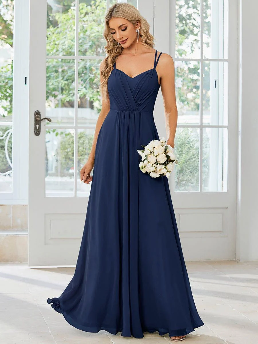 ever RUBY|Multiway Chiffon and Lace Open Back Bridesmaid Dress with Spaghetti Straps (Final Sale) - Image 19