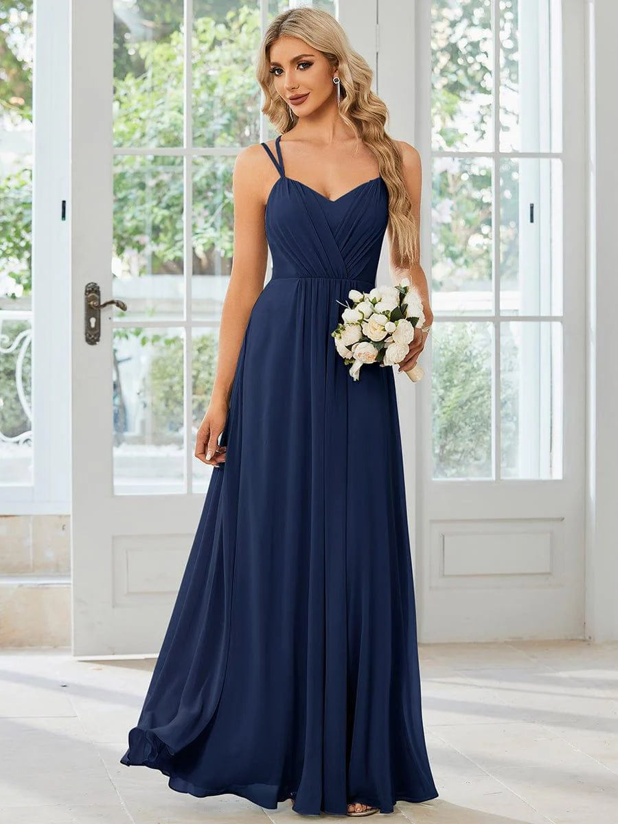 ever RUBY|Multiway Chiffon and Lace Open Back Bridesmaid Dress with Spaghetti Straps (Final Sale) - Image 20