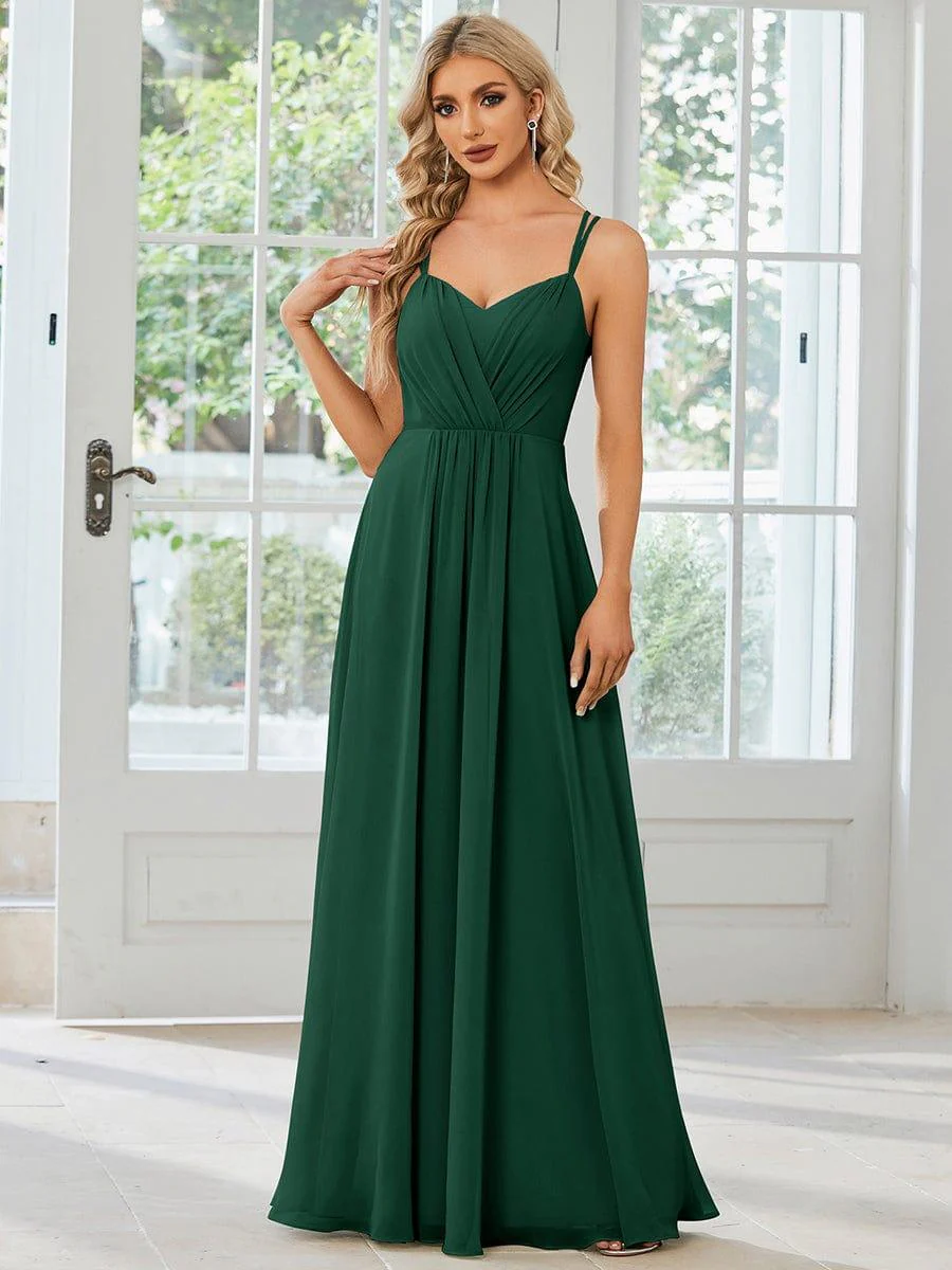 ever RUBY|Multiway Chiffon and Lace Open Back Bridesmaid Dress with Spaghetti Straps (Final Sale) - Image 22