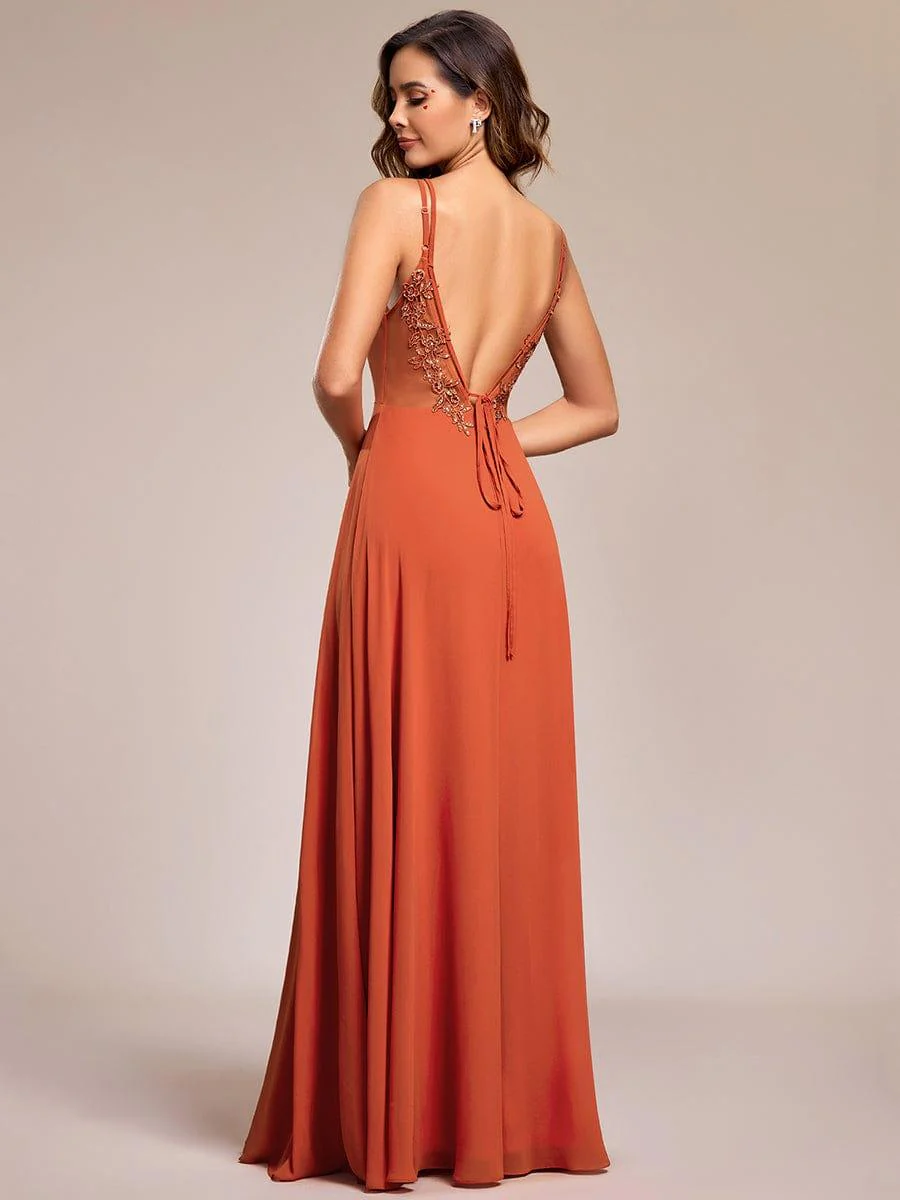 ever RUBY|Multiway Chiffon and Lace Open Back Bridesmaid Dress with Spaghetti Straps (Final Sale) - Image 31