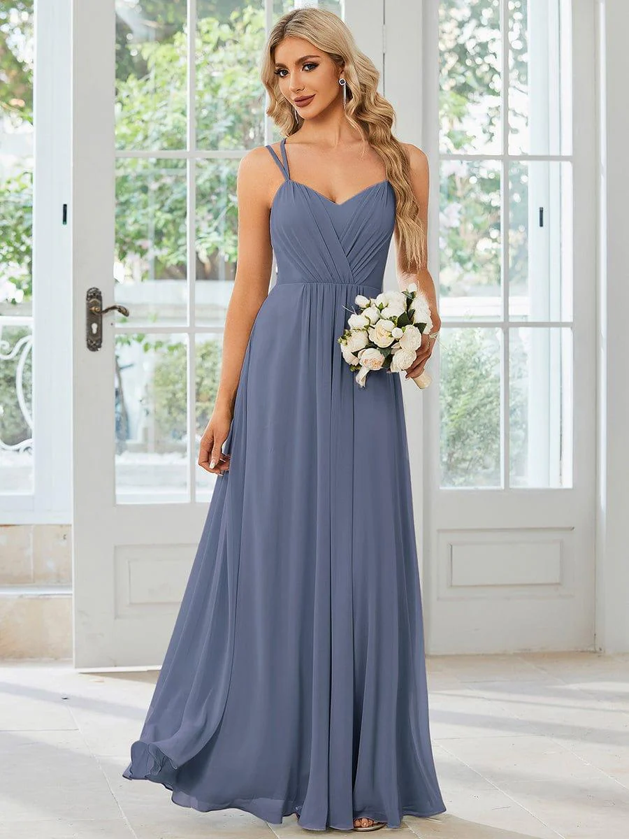 ever RUBY|Multiway Chiffon and Lace Open Back Bridesmaid Dress with Spaghetti Straps (Final Sale) - Image 33
