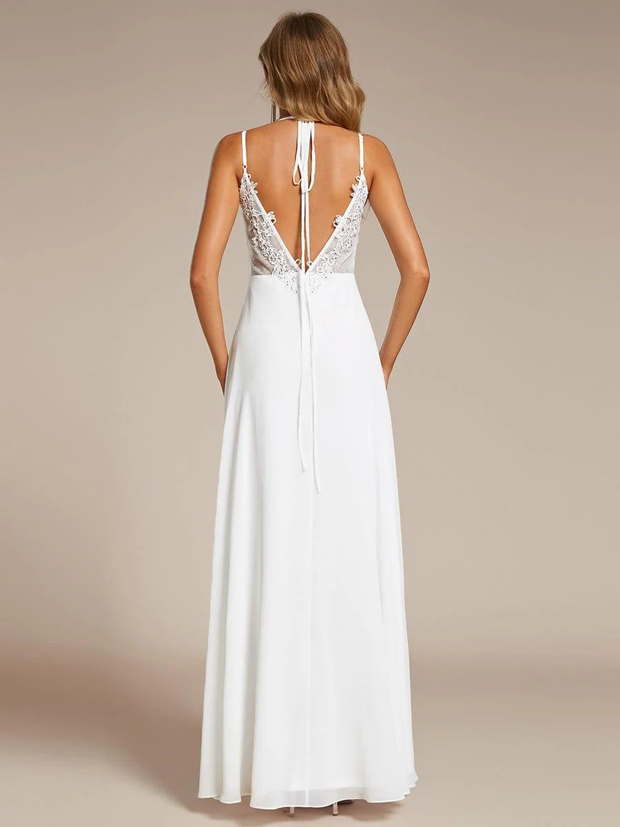 ever RUBY|Multiway Chiffon and Lace Open Back Bridesmaid Dress with Spaghetti Straps (Final Sale) - Image 37