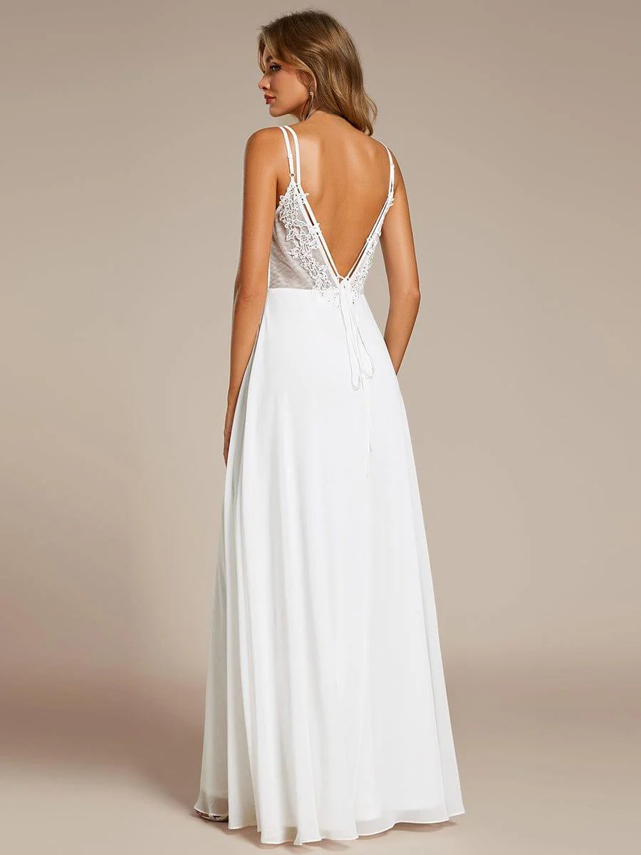 ever RUBY|Multiway Chiffon and Lace Open Back Bridesmaid Dress with Spaghetti Straps (Final Sale) - Image 40
