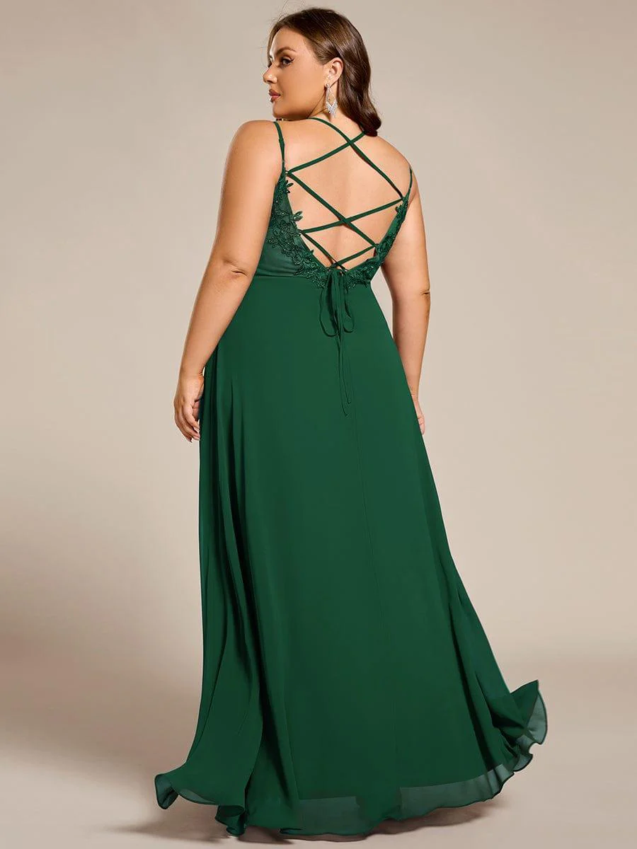 ever RUBY|Multiway Chiffon and Lace Open Back Bridesmaid Dress with Spaghetti Straps (Final Sale) - Image 42