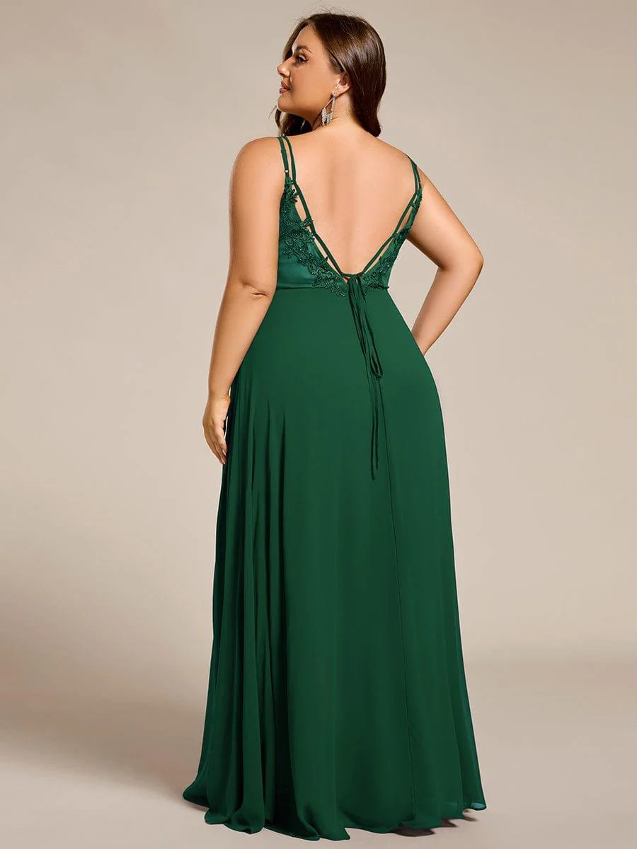 ever RUBY|Multiway Chiffon and Lace Open Back Bridesmaid Dress with Spaghetti Straps (Final Sale) - Image 44