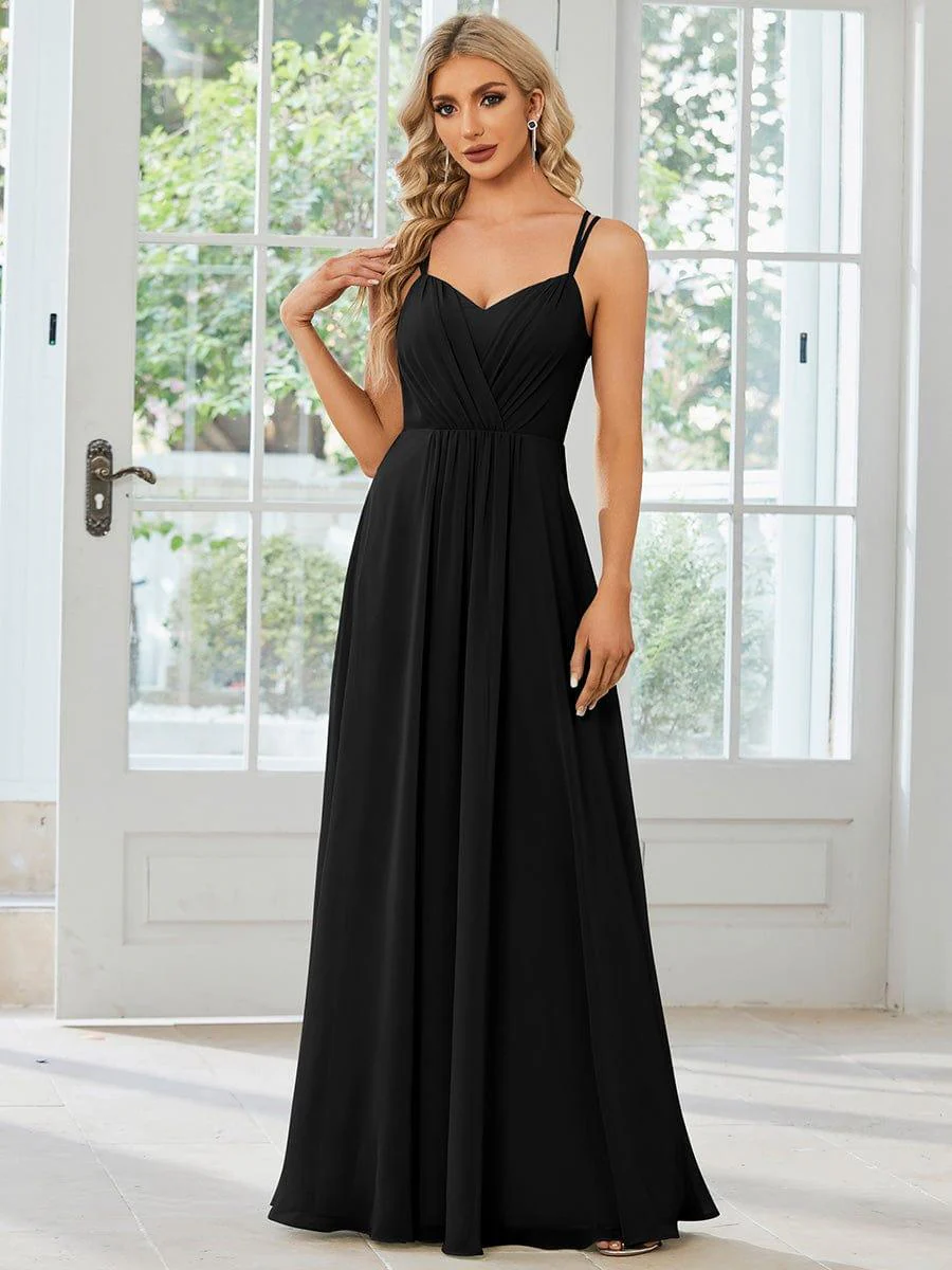 ever RUBY|Multiway Chiffon and Lace Open Back Bridesmaid Dress with Spaghetti Straps (Final Sale) - Image 47