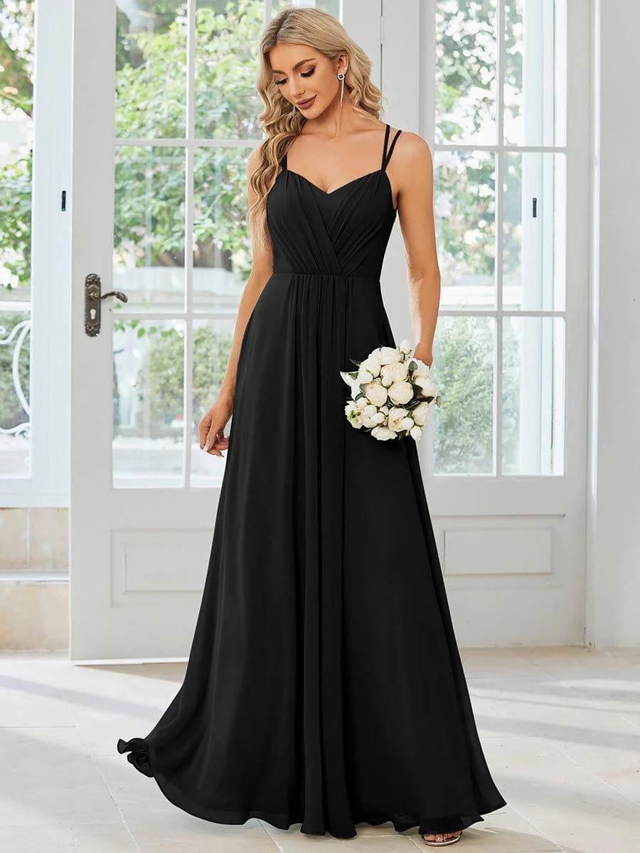 ever RUBY|Multiway Chiffon and Lace Open Back Bridesmaid Dress with Spaghetti Straps (Final Sale) - Image 49