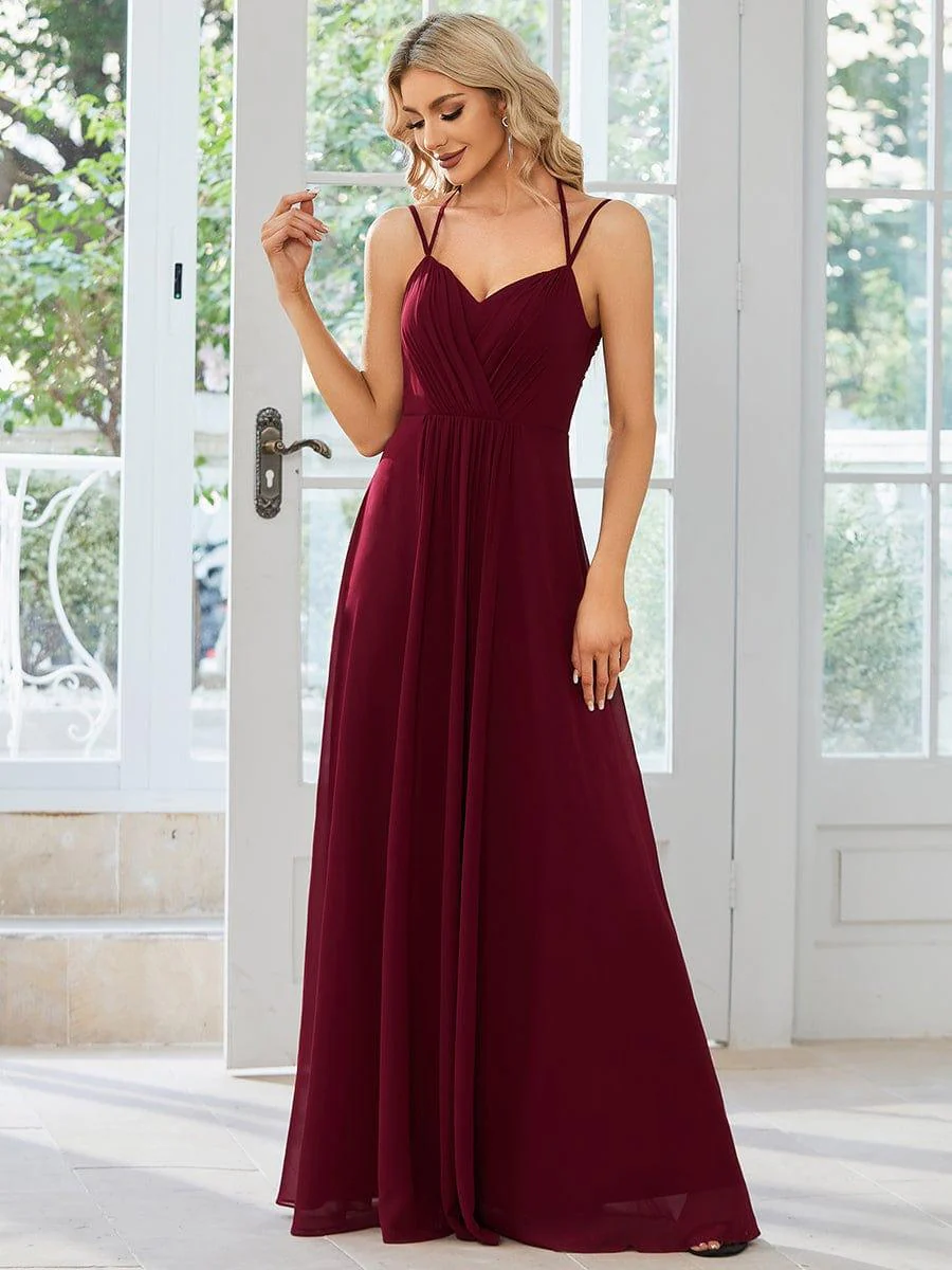 ever RUBY|Multiway Chiffon and Lace Open Back Bridesmaid Dress with Spaghetti Straps (Final Sale) - Image 5