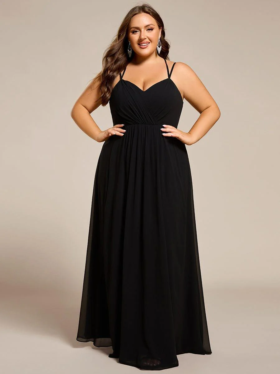 ever RUBY|Multiway Chiffon and Lace Open Back Bridesmaid Dress with Spaghetti Straps (Final Sale) - Image 57