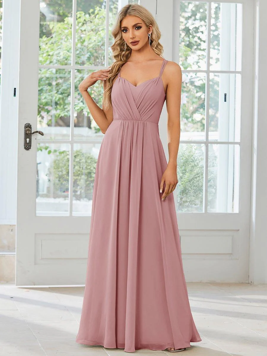ever RUBY|Multiway Chiffon and Lace Open Back Bridesmaid Dress with Spaghetti Straps (Final Sale) - Image 62