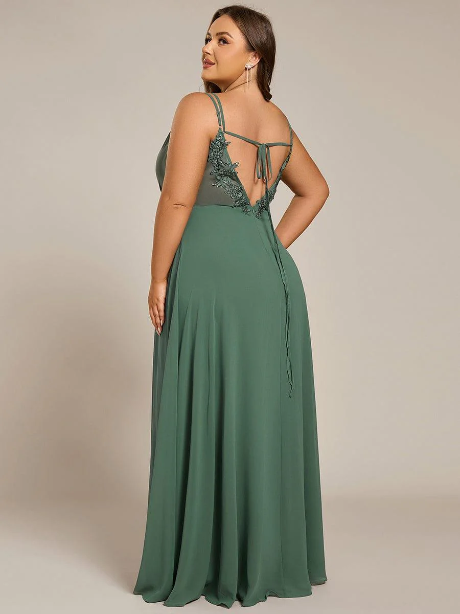 ever RUBY|Multiway Chiffon and Lace Open Back Bridesmaid Dress with Spaghetti Straps (Final Sale) - Image 70
