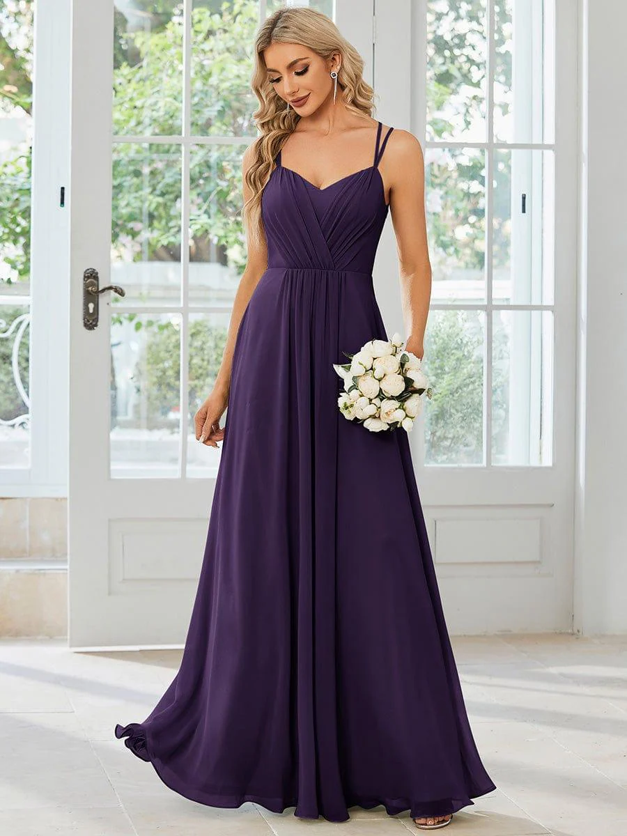 ever RUBY|Multiway Chiffon and Lace Open Back Bridesmaid Dress with Spaghetti Straps (Final Sale) - Image 78