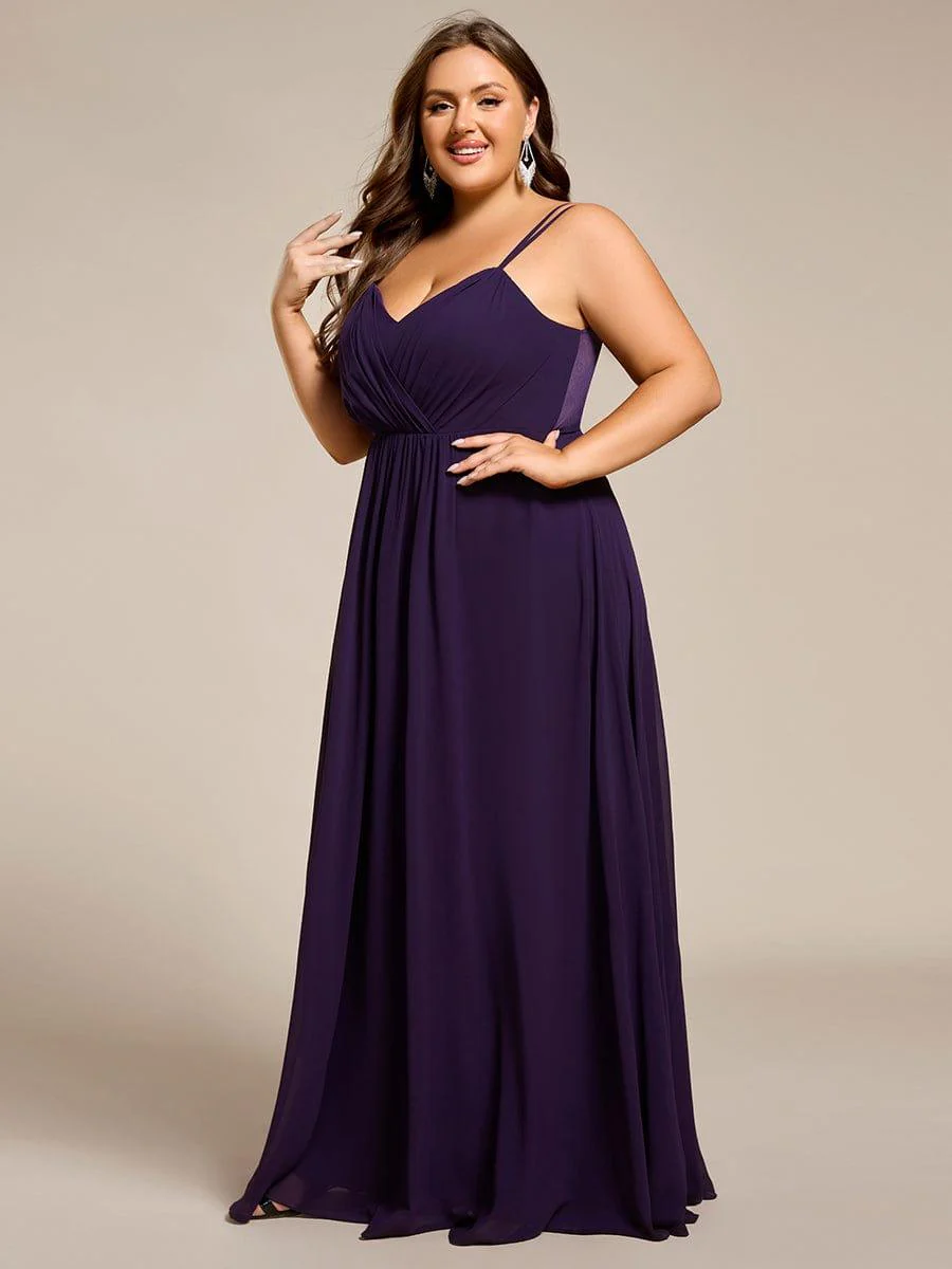 ever RUBY|Multiway Chiffon and Lace Open Back Bridesmaid Dress with Spaghetti Straps (Final Sale) - Image 86