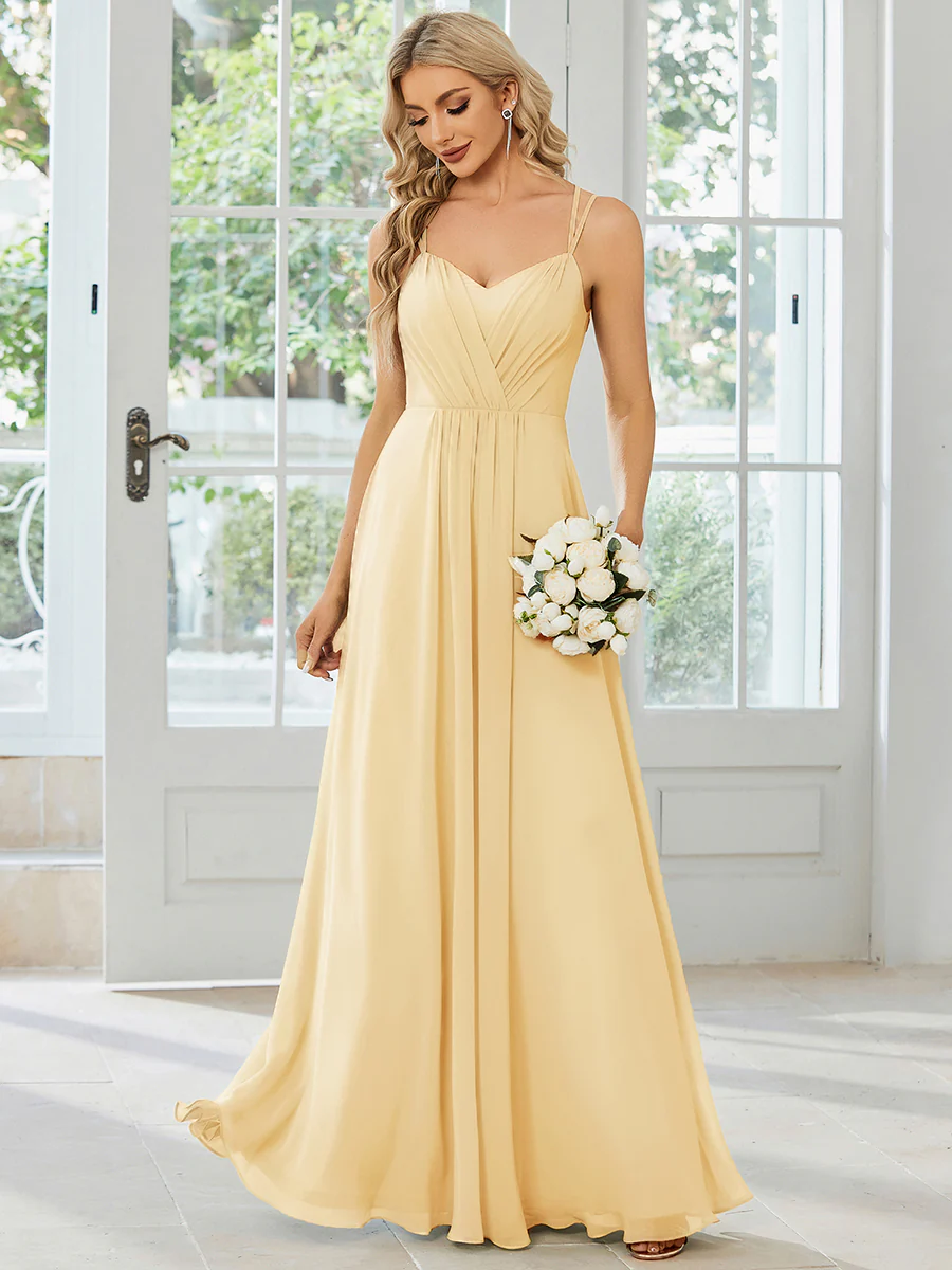 ever RUBY|Multiway Chiffon and Lace Open Back Bridesmaid Dress with Spaghetti Straps (Final Sale) - Image 92