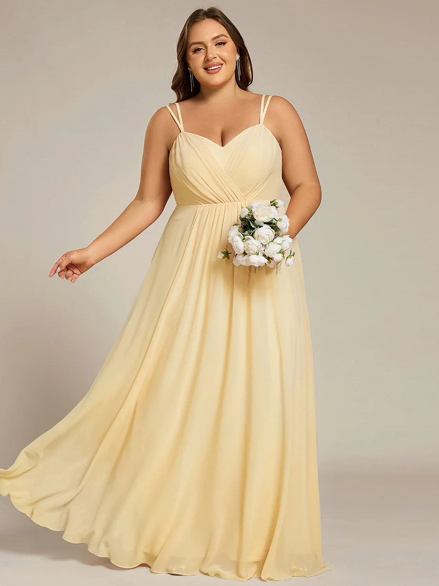 ever RUBY|Multiway Chiffon and Lace Open Back Bridesmaid Dress with Spaghetti Straps (Final Sale) - Image 93