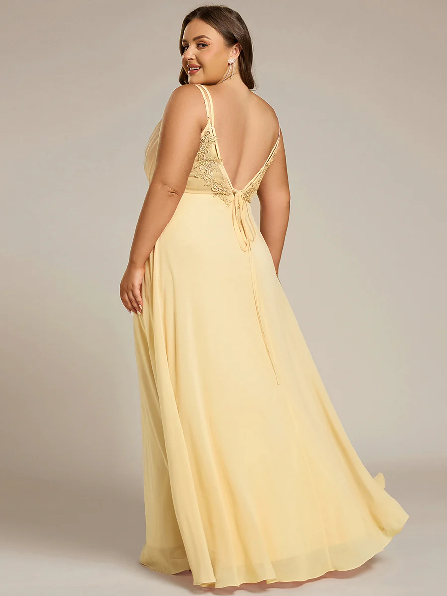 ever RUBY|Multiway Chiffon and Lace Open Back Bridesmaid Dress with Spaghetti Straps (Final Sale) - Image 94