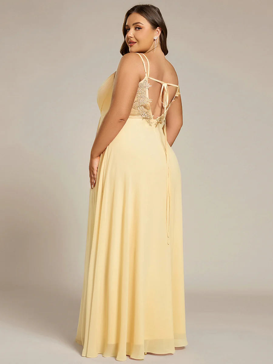 ever RUBY|Multiway Chiffon and Lace Open Back Bridesmaid Dress with Spaghetti Straps (Final Sale) - Image 97