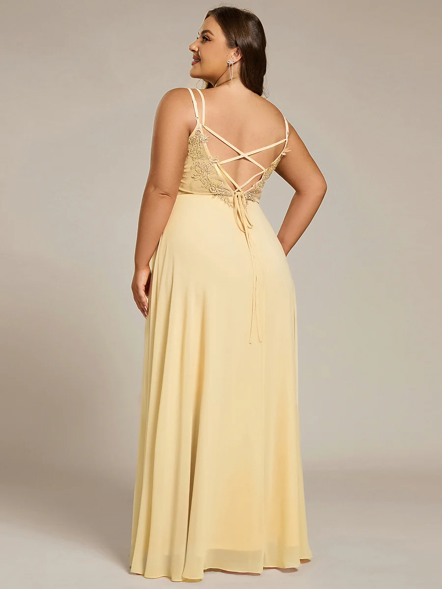 ever RUBY|Multiway Chiffon and Lace Open Back Bridesmaid Dress with Spaghetti Straps (Final Sale) - Image 98