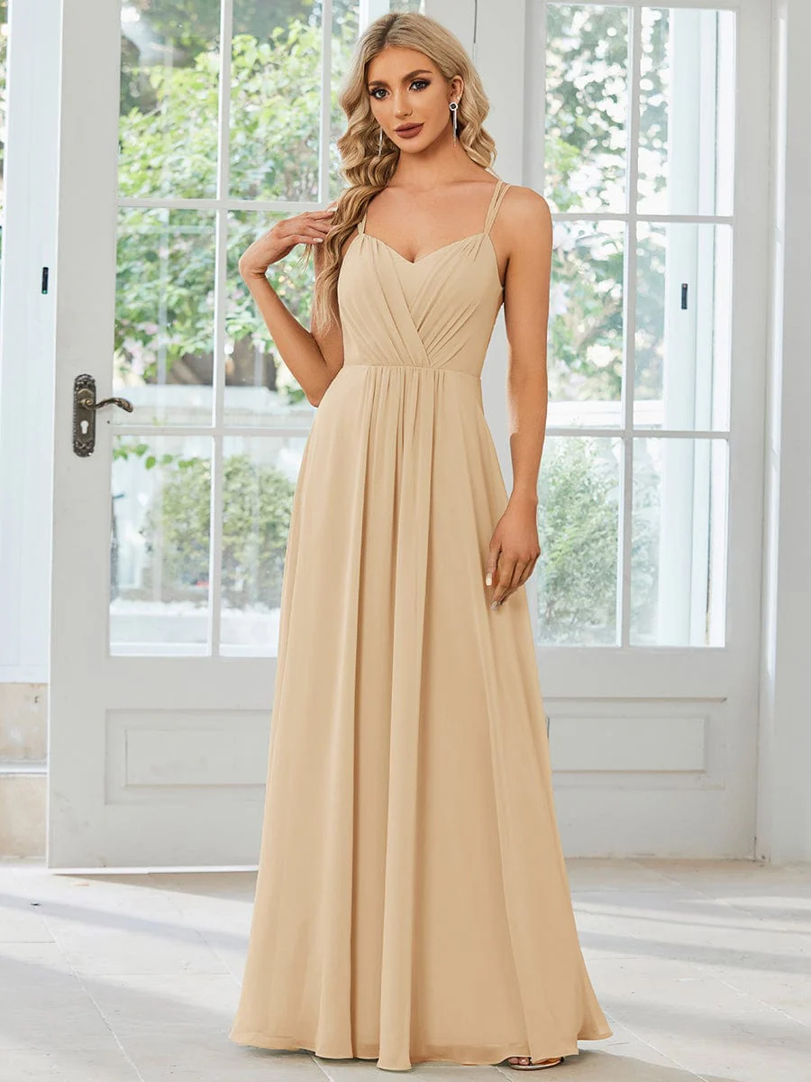 ever RUBY|Multiway Chiffon and Lace Open Back Bridesmaid Dress with Spaghetti Straps (Final Sale) - Image 99