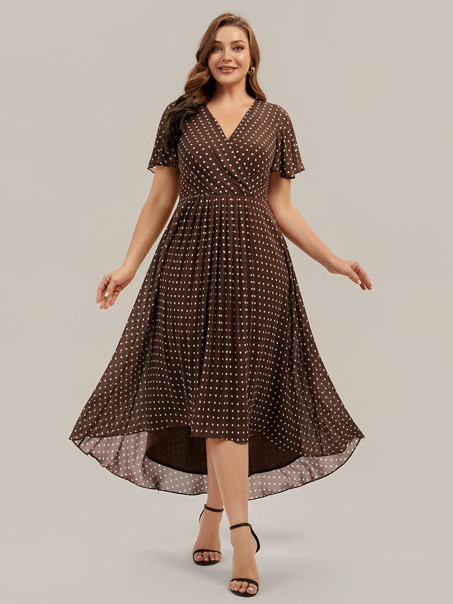 Floral Chiffon Ruffle Sleeve Dress - Image 22
