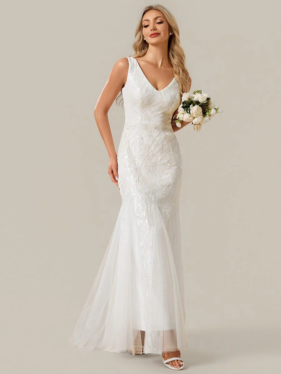 Floral Sequin Sleeveless Dress - Image 5