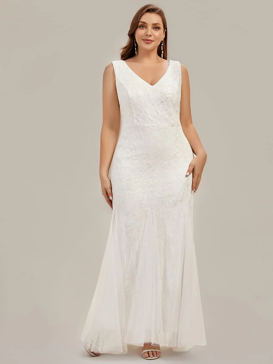 Floral Sequin Sleeveless Dress - Image 6
