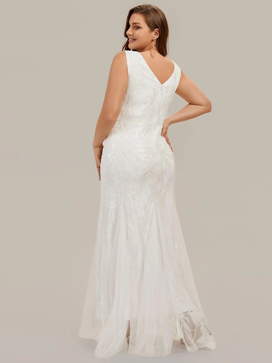 Floral Sequin Sleeveless Dress - Image 7