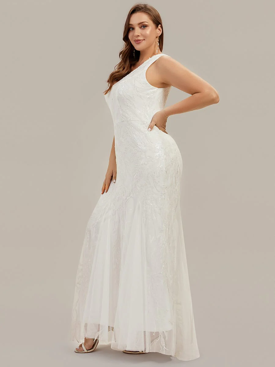 Floral Sequin Sleeveless Dress - Image 9