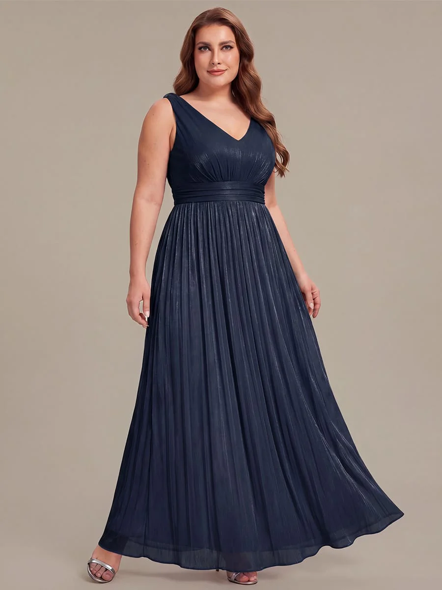 Gathered Sea-island filament fabircs Sleeveless Dress - Image 19