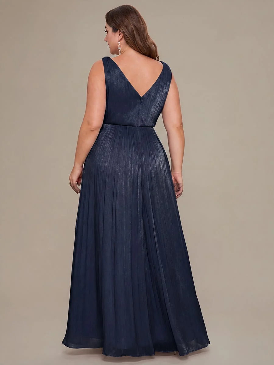 Gathered Sea-island filament fabircs Sleeveless Dress - Image 20