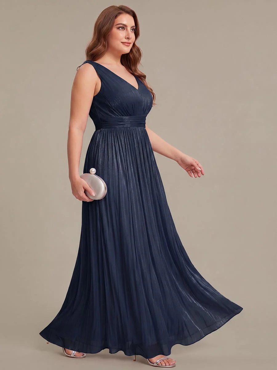 Gathered Sea-island filament fabircs Sleeveless Dress - Image 22