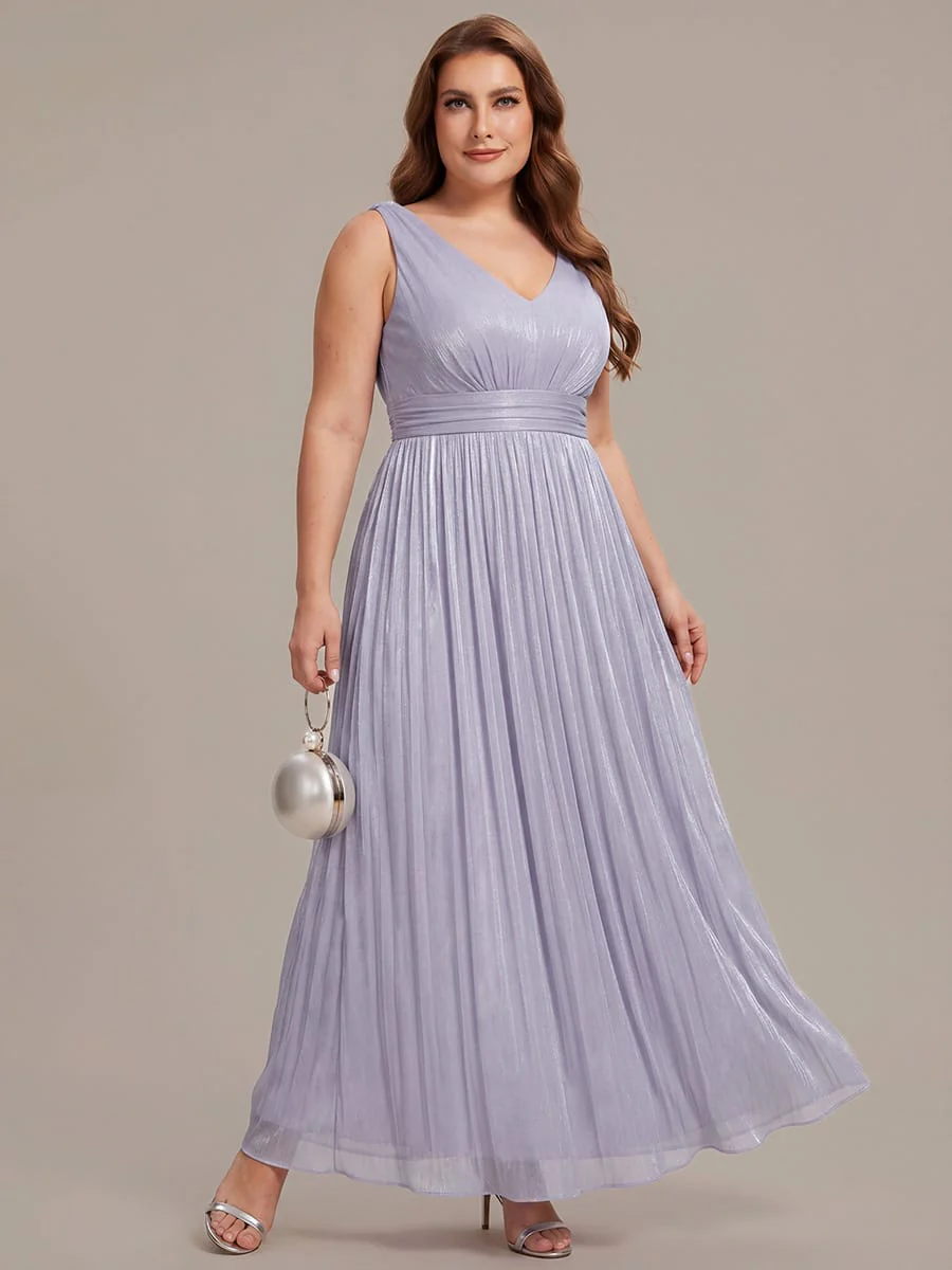 Gathered Sea-island filament fabircs Sleeveless Dress - Image 6