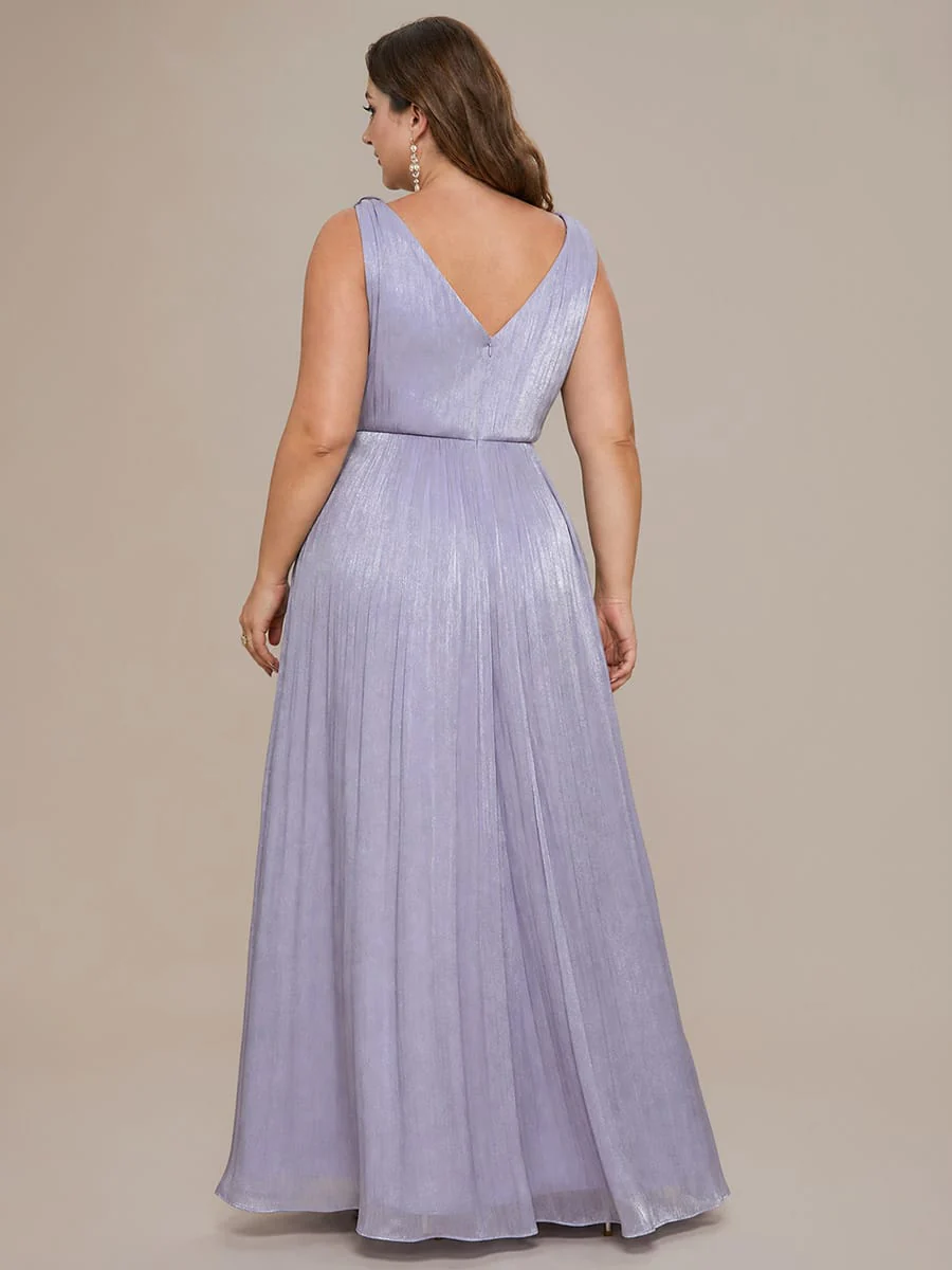 Gathered Sea-island filament fabircs Sleeveless Dress - Image 7
