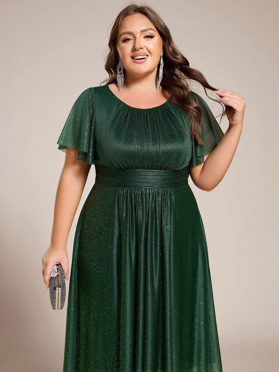 ever CLARYN|Glitter Round Neck Midi Evening Dress - Image 20